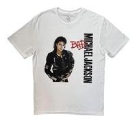 Rockoff Trade Men's Michael Jackson Bad T-Shirt, White (White White), XX (Size:XX-Large)