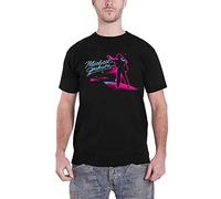 Rockoff Trade Men's Michael Jackson Neon T-Shirt, Black (Black Black), Large (Size:Large)