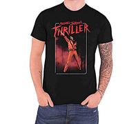 Rockoff Trade Men's Michael Jackson Thriller White Red Suit T-Shirt, Black (Black Black), Medium (Size:Medium)