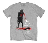 Rockoff Trade Men's Monty Python Tis But A Scratch T-Shirt, Grey (Grey Grey), Large