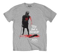 Rockoff Trade Men's Monty Python Tis But A Scratch T-Shirt, Grey (Grey Grey), Xx-Large