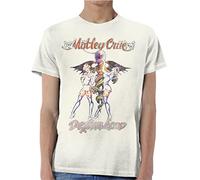 Rockoff Trade Men's Motley Crue Dr Feelgood T-Shirt, Off-White (Sand), X-Large
