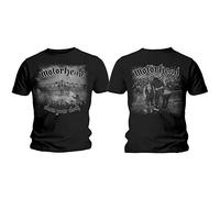 Rockoff Trade Men's Motorhead Clean Your Clock B&W T-Shirt, Black, Large