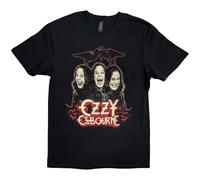 Rock Off officially licensed products Ozzy Osbourne Crows and Bars T Shirt XL Black