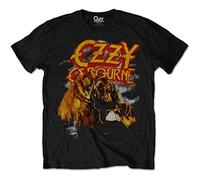 Rockoff Trade Men's Ozzy Osbourne Vintage Warewolf T-Shirt, Black, Large (Size:Large)