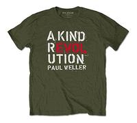 Rockoff Trade Men's Paul Weller A Kind Revolution T-Shirt, Green, Xx-Large