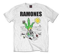 Rockoff Trade Men's Ramones Loco Live T - Shirt, White (White White), Medium