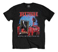 Rockoff Trade Men's Rush Moving Pictures Tour T-Shirt, Black, Large