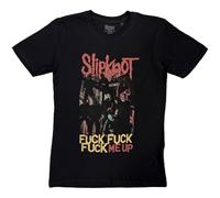 Slipknot T Shirt Fck Me Up Band Logo Official Mens New Black