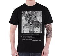 Rockoff Trade Men's The Beatles Revolver 8 Track T-Shirt, Black, X-Large (Size:XL)