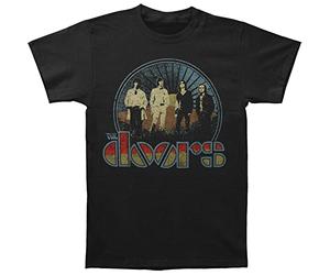 Rockoff Trade Men's the Doors Vintage Field T-Shirt, Black (Black Black), Small