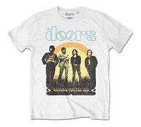 Rockoff Trade Men's The Doors Waiting for The Sun T-Shirt, White, Medium