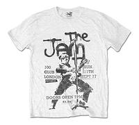 Rockoff Trade Men's The Jam 100 Club '77 Mens T - Shirt, White (White White), Large