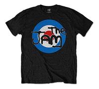 Rockoff Trade Men's the Jam Spray Target Logo T-Shirt, Black (Black Black), Large