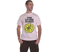 Rockoff Trade Men's the Stone Roses Lemon 1989 Tour T-Shirt, White (White White), Medium