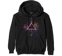 Rockoff Trade Pink Floyd Hooded Sweatshirt Dark Side of The Moon Pink Splatter New