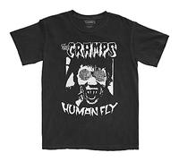 Rockoff Trade The Cramps T Shirt Human Fly Band Logo Official Mens Black S