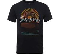 Rockoff Trade Men's the Doors Daybreak T-Shirt, Black (Black Black), Medium