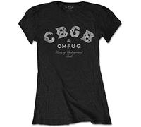 Rockoff Trade Women's CBGB Classic Logo T-Shirt, Black, 14