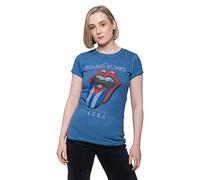 Rockoff Trade Women's Rolling Stones Havana Cuba Snow Wash T - Shirt (Pack of 1)