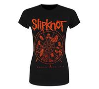 Rockoff Trade Women's Slipknot The Wheel T-Shirt, Black, 10 (Size: Medium)