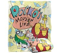 ROCKOS MODERN LIFE Logo Group Silky Touch Super Soft Throw Blanket 152 X 127 cm