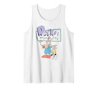 Rocko's Modern Life Rocko and Dog Tank Top, Men, White, XX-Large