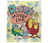 Rockos Modern Life Silky Logo Supersoft Blanket Multicoloured (One Size)