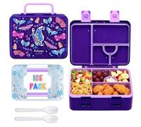 rockpapa Chill Bento Box for Kids with Ice Pack, 5-Compartments, Butterfly