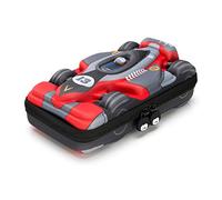 Rockpapa Race Car Large Pencil Cases, Big Pencil Case for Boys & Girls, Small Storage Box for School Students Boys Teens Kids Toddlers (Grey Red)