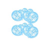RockParty 15pcs It's A Boy Baby Shower Balloons - Blue Latex & Printed Gender Reveal Balloons for Baby Showers, Parties & Decoration