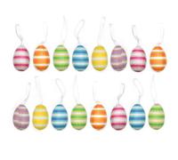 RockParty 18pc Easter Egg Art & Craft Pack - 60mm Foam Decorative Eggs for Bonnet Crafts, Decorations & Egg Hunt Displays - Multicolour Pastel