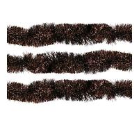 RockParty Copper Brown Luxury Christmas Tree Tinsel Decoration - Premium Hanging Ornaments for Indoor/Outdoor Xmas Parties & Seasonal Event Supplies (Pack of 4 (8m))