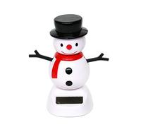 RockParty Dancing Christmas Father, Snowman & Elves - Solar Powered Fun and Engaging Holiday Ornament Festive Décor for Home and Office (Snow Man)