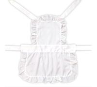 RockParty DreamTime Costumes Kids White Victorian Maid Costume - Full Length Fancy Dress Apron for School Plays, Book Week, & Role Play
