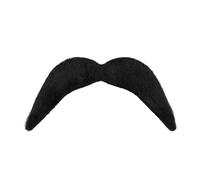 RockParty Fancy Dress Stick On Adhesive Moustache Tash - Mexican Handlebar YMCA Biker Black