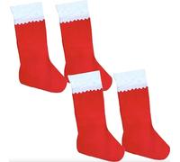RockParty Large Red & White Christmas Stocking 60cm - Festive Felt Santa Sack for Presents, Toys & Holiday Decorations (4)