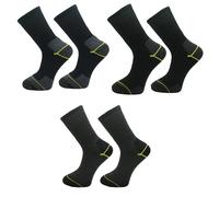 RockParty Men's Heavy Duty Work Socks - Cushioned Performance Boot Socks with Reinforced Heel & Toe - Extra Thick Thermal All-Day Warm Multi-Pack