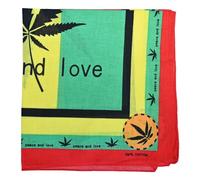 RockParty Rasta Stripe Bandana - Jamaica Style Headband & Cotton Head Scarf for Festivals, Parties & Streetwear