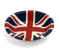 RockParty Union Jack Paper Bowls - 16cm GB Flag Disposable Party Bowls - Olympic & British Celebration Tableware - Red White Blue Patriotic Design - Great for Street Parties & Events (12 Packs)