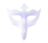 RockParty Venetian Plague Doctor Mask for Halloween Masquerade Ball - Long Nose Bird Design (Choose Color) (White)