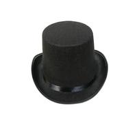 RockParty Victorian Gentleman Top Hat Kids & Adults Fancy Dress Costume Accessory for 1920s, Historical, Magician & Halloween Outfits
