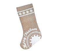 RockParty X-Large Hessian Christmas Sack - Jumbo 90cm Rustic Burlap Santa Sack with ‘Merry Christmas’ Design for Presents & Festive Holiday Decorations (Pack of 2)