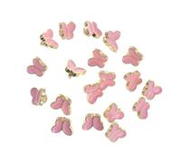 ROCKPOEM 100 Pcs 6mm Tiny Buttons and Buckles for DIY Doll Clothes, Mini Butterfly Decoration Sewing Accessories, Perfect for Doll Clothing Crafts