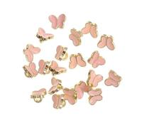 ROCKPOEM 100 Pcs 6mm Tiny Buttons and Buckles for DIY Doll Clothes, Mini Butterfly Decoration Sewing Accessories, Perfect for Doll Clothing Crafts