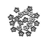 ROCKPOEM 50Pcs 5mm Mini Colorful Buttons and Star Buckles for DIY Doll Clothes, Handmade Sewing Accessories for Doll Decoration and Crafts (b, 50pcs)