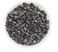ROCKPOEM 50pcs Mini Buttons Snaps Set, 3mm to 8mm for DIY Handmade Blythe Doll Clothes, Accessories for Crafts and Sewing (gun black, 8MM-50pcs)
