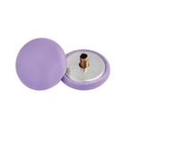 ROCKPOEM 6pcs PU Leather Covered Round Buttons, Decorative Leather Buttons for Coats, Jackets, Sweaters, Versatile Clothing Accessories (15mm-503solid, Purple)