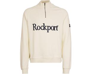Rockport Archive Boston 1/4 Zip Front Logo Sweat - Ecru XL XL