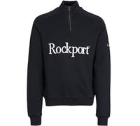 Rockport Mens Relaxed Fit Boston Logo Quarter Zip Sweatshirt - Colour: Navy - Size: XL